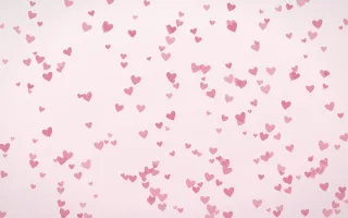 Rosewater Hearts Dense — light pink and white cute background