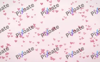 Rosewater Hearts Dense III — light pink and white cute background, variation III