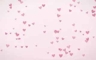 Rosewater Hearts II — light pink and white cute background, variation II