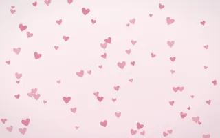 Rosewater Hearts III — light pink and white cute background, variation III