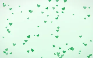 Sage Hearts — light green and white cute background