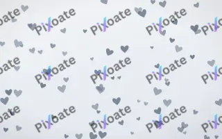 Slate Mist Hearts — light blue and white cute background
