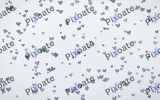 Slate Mist Hearts Dense II — light blue and white cute background, variation II
