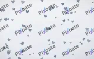 Slate Mist Hearts III — light blue and white cute background, variation III