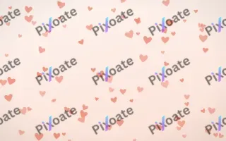 Sorbet Hearts II — light red, orange and white cute background, variation II