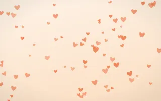 Sunset Pop Hearts — light orange and beige cute background