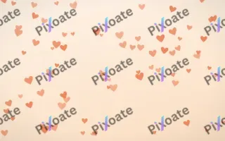 Sunset Pop Hearts II — light orange and beige cute background, variation II