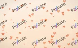 Sunset Pop Hearts III — light orange and beige cute background, variation III