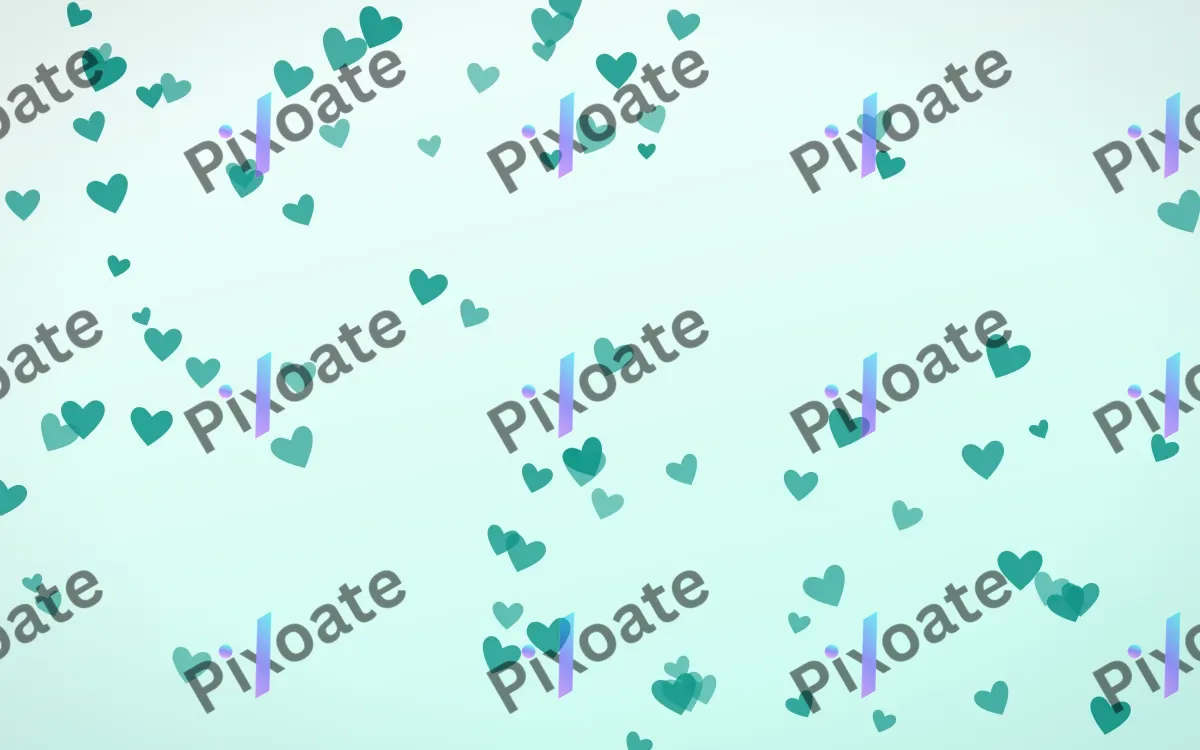 Teal Hearts Teal Hearts — light teal and white cute background