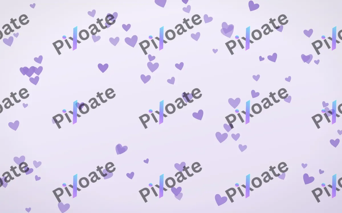 Wisteria Hearts — light purple and white cute background
