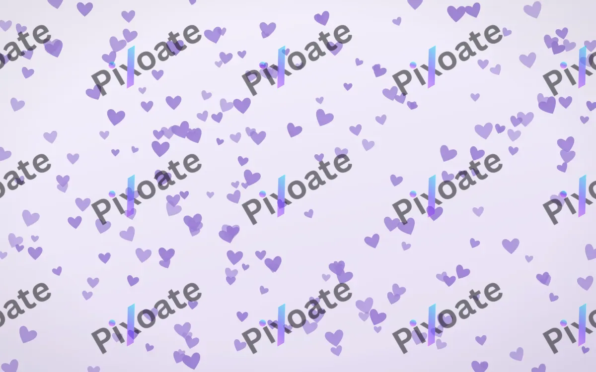 Wisteria Hearts Dense — light purple and white cute background