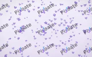 Wisteria Hearts Dense II — light purple and white cute background, variation II