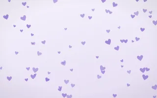 Wisteria Hearts III — light purple and white cute background, variation III