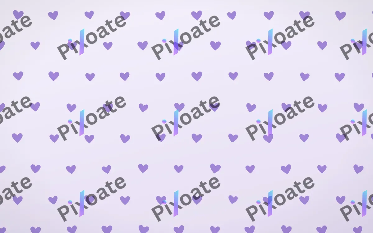 Wisteria Hearts Tiled — light purple and white cute background