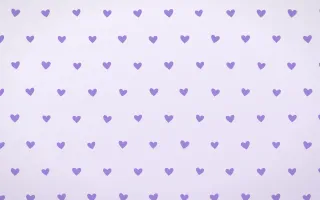 Wisteria Hearts Tiled — light purple and white cute background