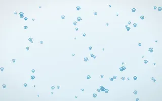 Arctic Frost Paws II — light blue and white cute background, variation II