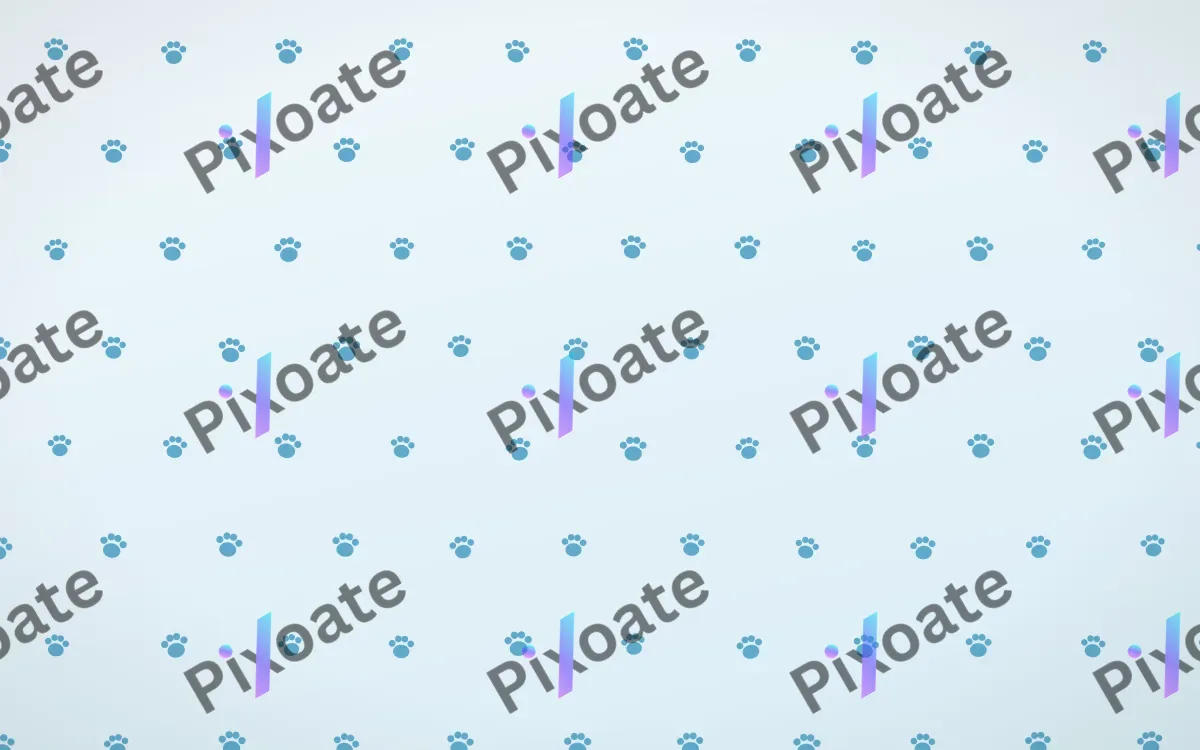 Arctic Frost Paws Tiled — light blue and white cute background