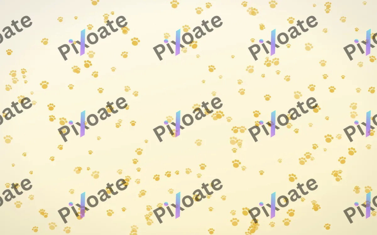Buttercream Paws Dense — light gold, yellow and white cute background