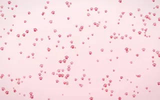 Cherry Soda Paws Dense — light red and white cute background