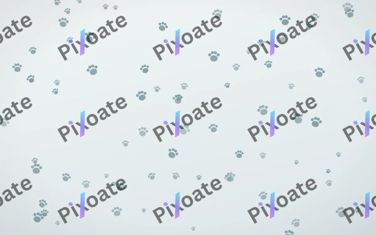 Coastal Fog Paws — light blue and white cute background