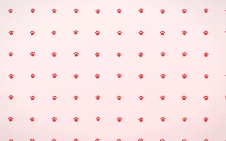 Crimson Paws — light red and white cute background
