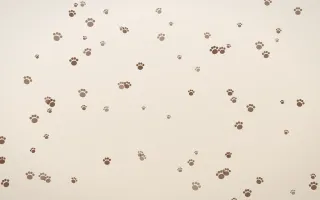 Espresso Paws II — light brown, orange and beige cute background, variation II