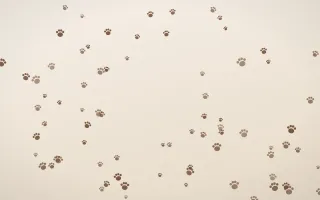 Espresso Paws III — light brown, orange and beige cute background, variation III