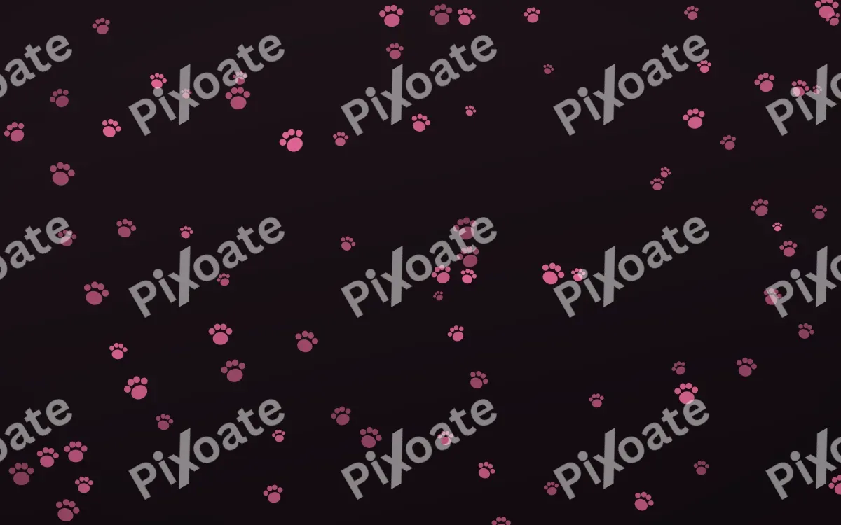 Flamingo Noir Paws — dark pink and black cute background