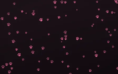 Flamingo Noir Paws — dark pink and black cute background