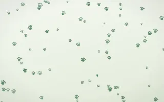 Forest Cream Paws — light green and white cute background