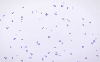 Lilac Frost Paws II — light blue and white cute background, variation II