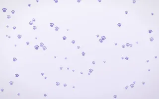 Lilac Frost Paws III — light blue and white cute background, variation III