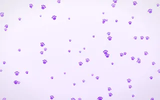 Lilac Paws II Lilac Paws II — light purple and white cute background, variation II