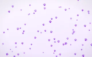 Lilac Paws III Lilac Paws III — light purple and white cute background, variation III