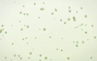 Matcha Latte Paws II — light green and white cute background, variation II