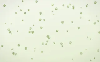 Matcha Latte Paws III — light green and white cute background, variation III