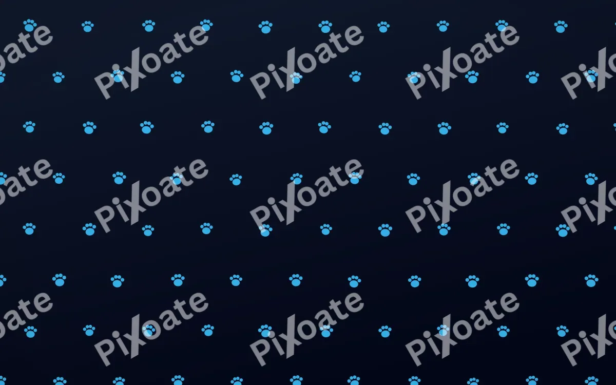 Midnight Paws — dark blue cute background