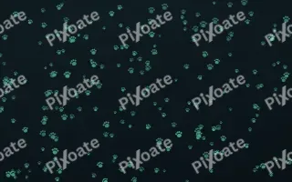 Midnight Garden Paws Dense II — dark green and black cute background, variation II