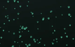 Mint Noir Paws — dark green and black cute background