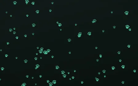 Mint Noir Paws — dark green and black cute background