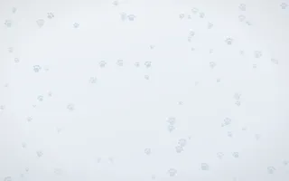 Mist Blue Paws III — light blue and white cute background, variation III