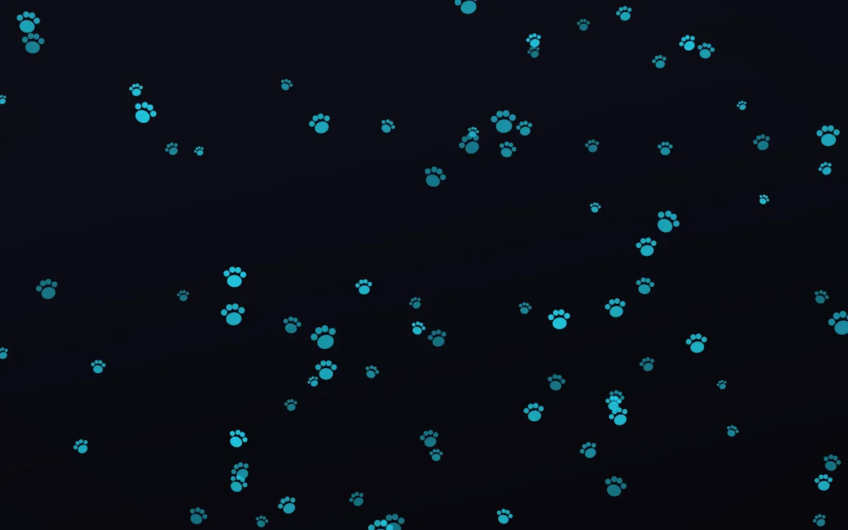 Neonline Paws — dark teal, pink and black cute background