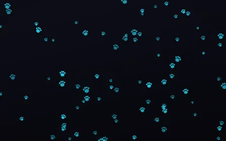 Neonline Paws — dark teal, pink and black cute background