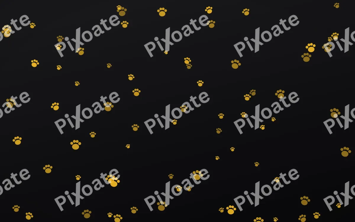 Noir Gold Paws — dark gold, brown and black cute background