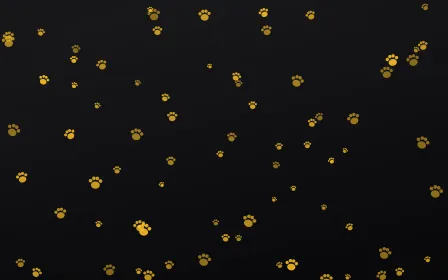 Noir Gold Paws — dark gold, brown and black cute background