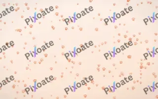 Peach Fuzz Paws Dense — light orange and white cute background
