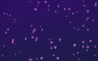 Plum Paws — dark purple cute background