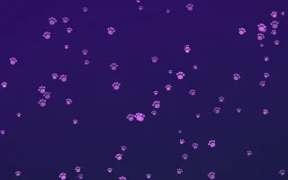 Plum Paws III Plum Paws III — dark purple cute background, variation III