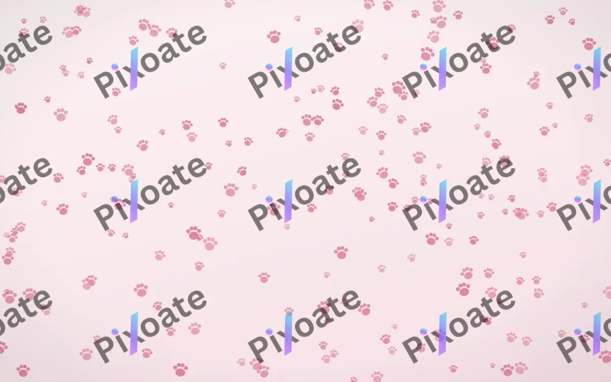 Rosewater Paws Dense — light pink and white cute background