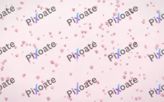 Rosewater Paws Dense — light pink and white cute background